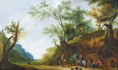 Thieves Attacking a Carriage by Peeter Snayers